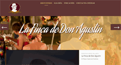Desktop Screenshot of fincadedonagustin.com