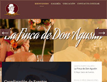 Tablet Screenshot of fincadedonagustin.com